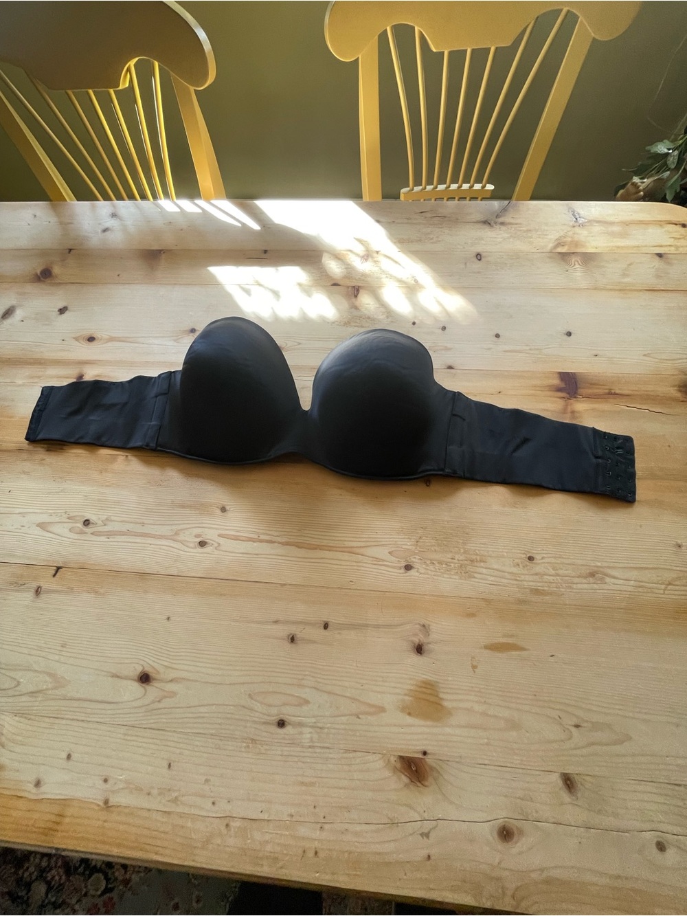 Cacique Black Strapless Bandeau Bra